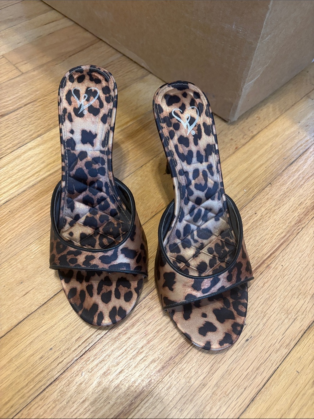 Windsor Leopard Print Slide Mules in Brown and Black